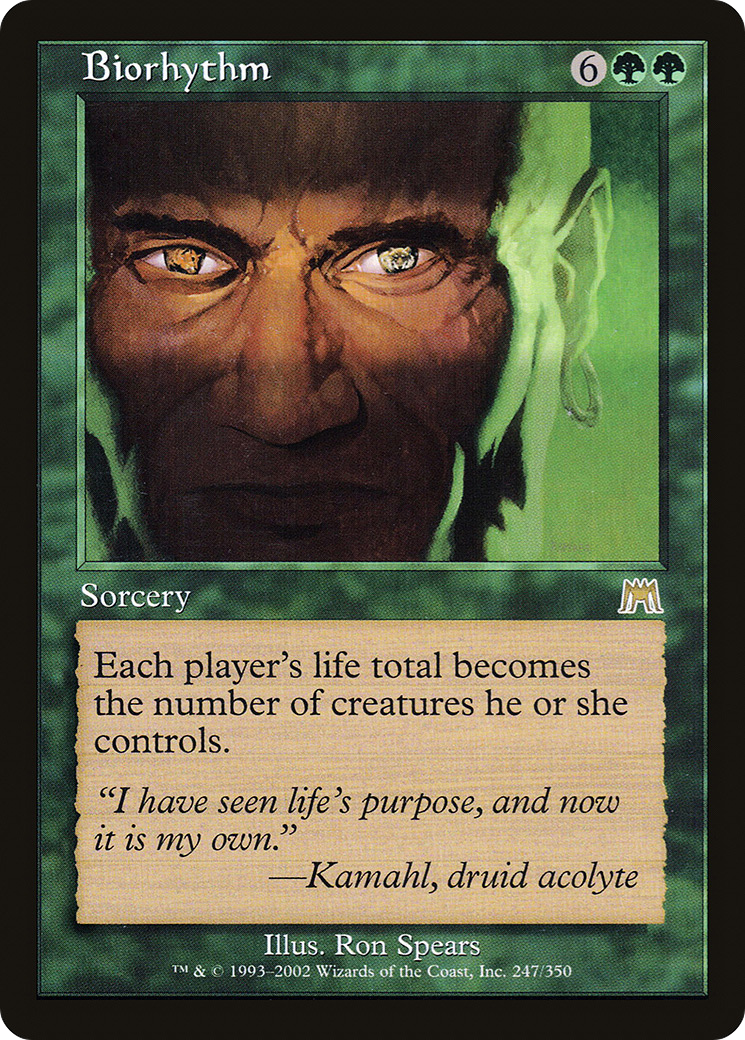 Biorhythm (ONS-247) - Onslaught - Premium MTG Single from Wizards of the Coast - Just $2.83! Shop now at Game Crave Tournament Store