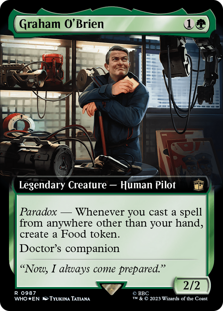 Graham O'Brien (WHO-987) - Doctor Who: (Extended Art) Foil - Premium MTG Single from Wizards of the Coast - Just $0.09! Shop now at Game Crave Tournament Store