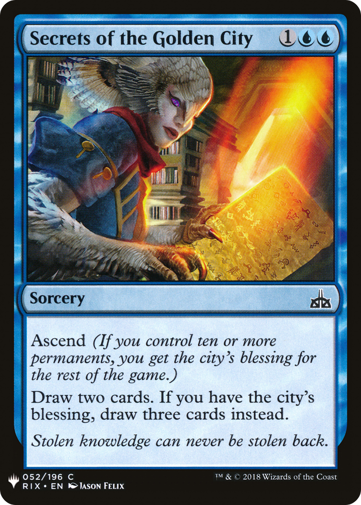 Secrets of the Golden City (MB1-482) - Mystery Booster - Premium MTG Single from Wizards of the Coast - Just $0.08! Shop now at Game Crave Tournament Store