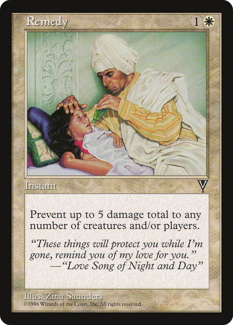 Remedy (VIS-017) - Visions - Premium MTG Single from Wizards of the Coast - Just $0.08! Shop now at Game Crave Tournament Store