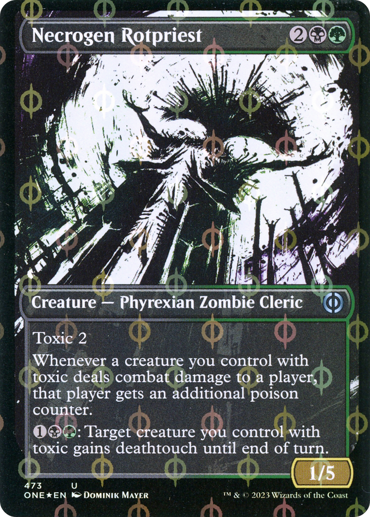 Necrogen Rotpriest (ONE-473) - Phyrexia: All Will Be One: (Showcase) Foil - Premium MTG Single from Wizards of the Coast - Just $0.08! Shop now at Game Crave Tournament Store