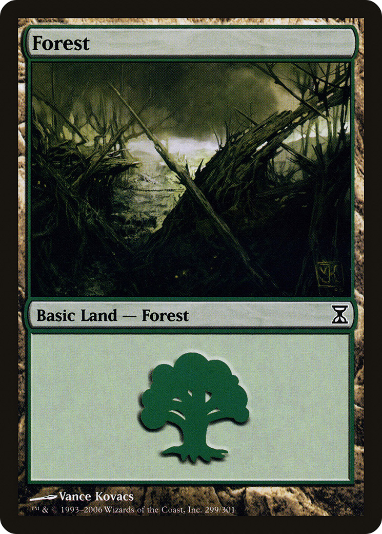 Forest (TSP-299) - Time Spiral - Premium MTG Single from Wizards of the Coast - Just $0.08! Shop now at Game Crave Tournament Store
