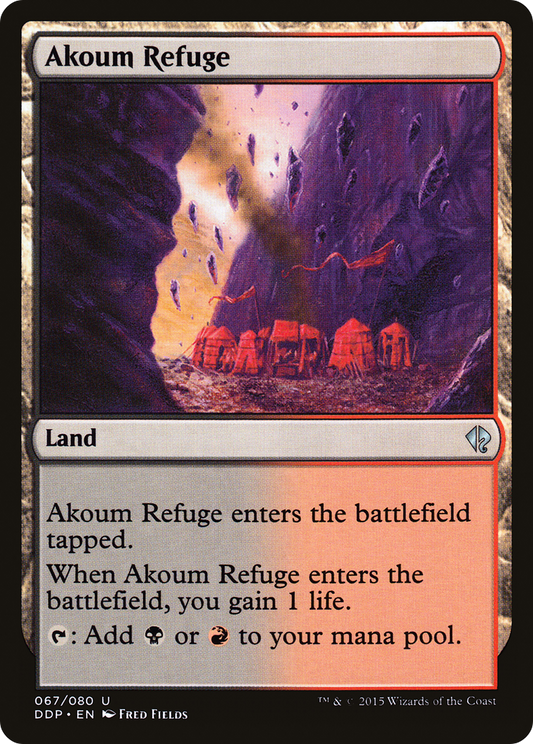 Akoum Refuge (DDP-067) - Duel Decks: Zendikar vs. Eldrazi - Premium MTG Single from Wizards of the Coast - Just $0.25! Shop now at Game Crave Tournament Store