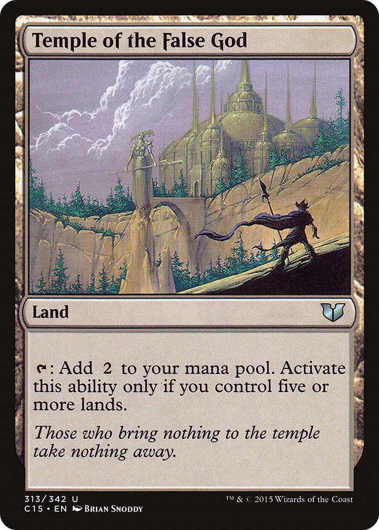 Temple of the False God (C15-313) - Commander 2015 - Premium MTG Single from Wizards of the Coast - Just $0.08! Shop now at Game Crave Tournament Store