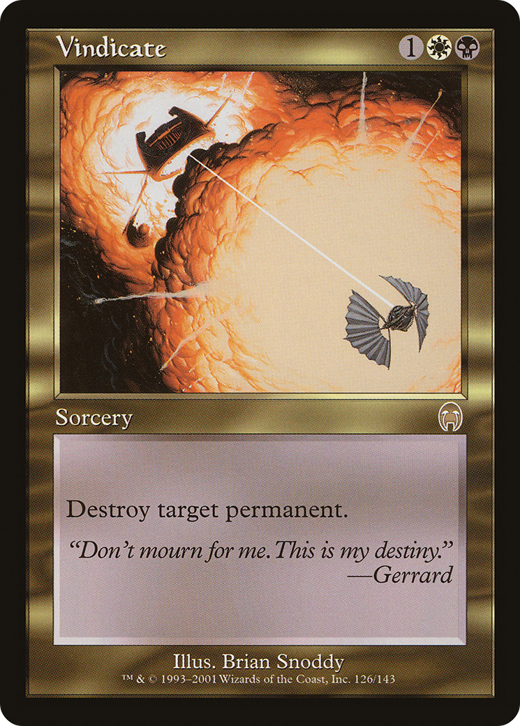 Vindicate (APC-126) - Apocalypse Foil - Premium MTG Single from Wizards of the Coast - Just $61.47! Shop now at Game Crave Tournament Store
