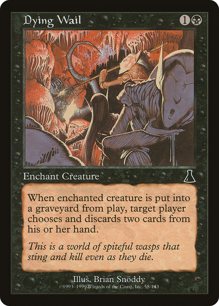 Dying Wail (UDS-058) - Urza's Destiny - Premium MTG Single from Wizards of the Coast - Just $0.25! Shop now at Game Crave Tournament Store