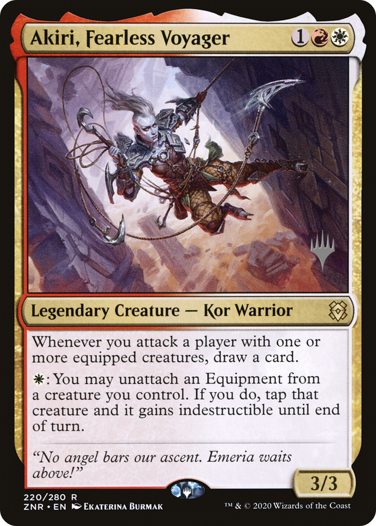 Akiri, Fearless Voyager (PZNR-220P) - Zendikar Rising Promos - Premium MTG Single from Wizards of the Coast - Just $0.13! Shop now at Game Crave Tournament Store