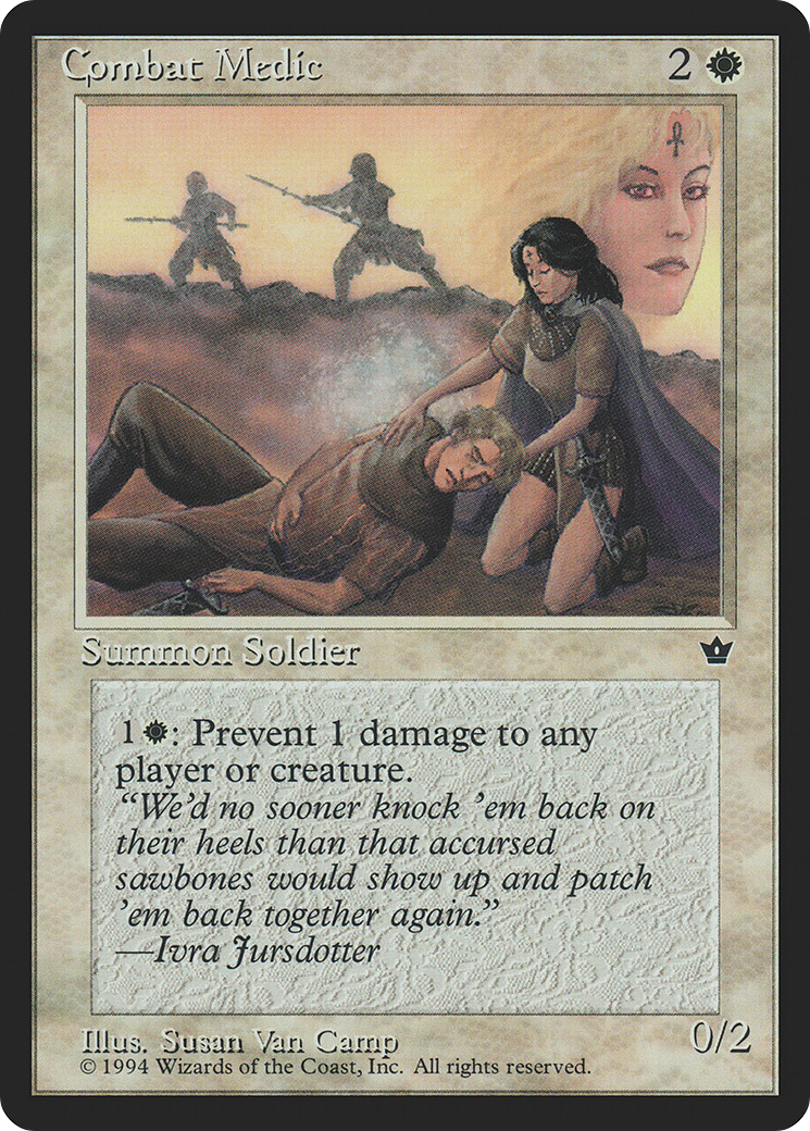 Combat Medic (FEM-01B) - Fallen Empires - Premium MTG Single from Wizards of the Coast - Just $0.08! Shop now at Game Crave Tournament Store
