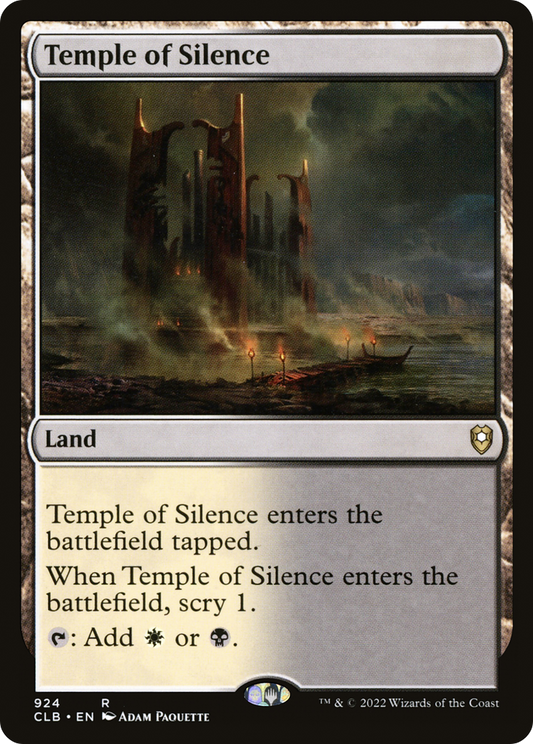 Temple of Silence (CLB-924) - Commander Legends: Battle for Baldur's Gate - Premium MTG Single from Wizards of the Coast - Just $0.08! Shop now at Game Crave Tournament Store