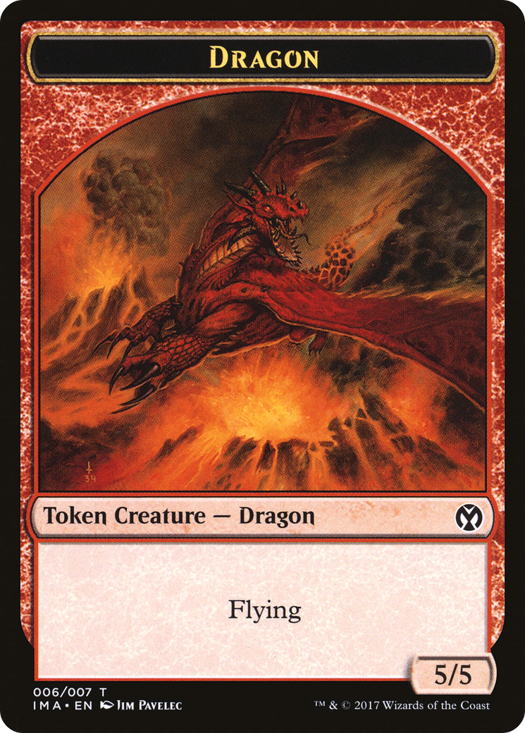 Dragon (TIMA-006) - Iconic Masters Tokens - Premium MTG Single from Wizards of the Coast - Just $0.08! Shop now at Game Crave Tournament Store