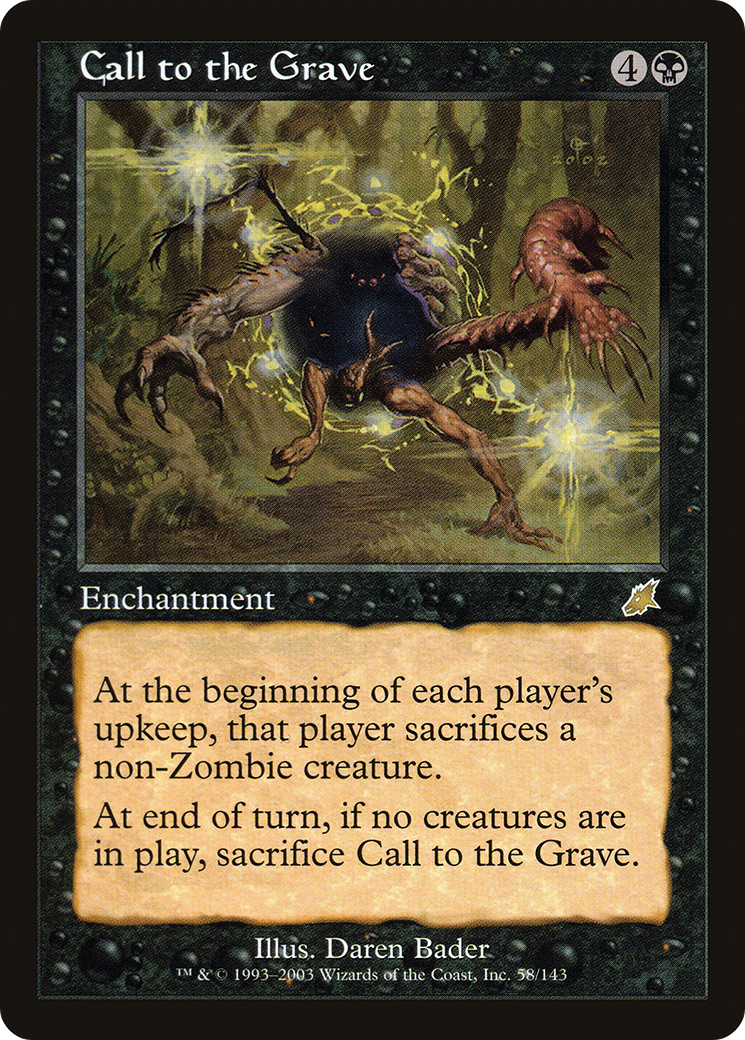 Call to the Grave (SCG-058) - Scourge - Premium MTG Single from Wizards of the Coast - Just $0.34! Shop now at Game Crave Tournament Store