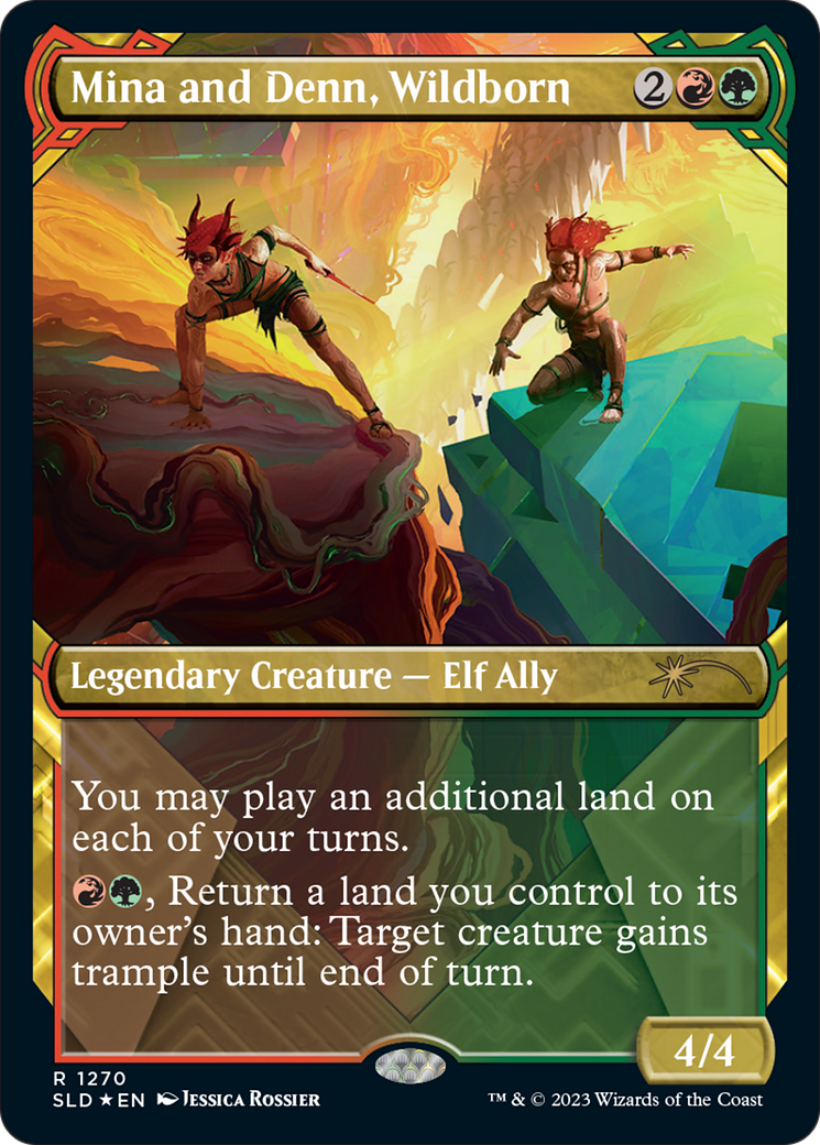 Mina and Denn, Wildborn (SLD-1270) - Secret Lair Drop: (Showcase) Foil - Premium MTG Single from Wizards of the Coast - Just $2.95! Shop now at Game Crave Tournament Store