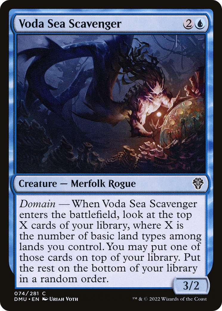 Voda Sea Scavenger (DMU-074) - Dominaria United - Premium MTG Single from Wizards of the Coast - Just $0.08! Shop now at Game Crave Tournament Store