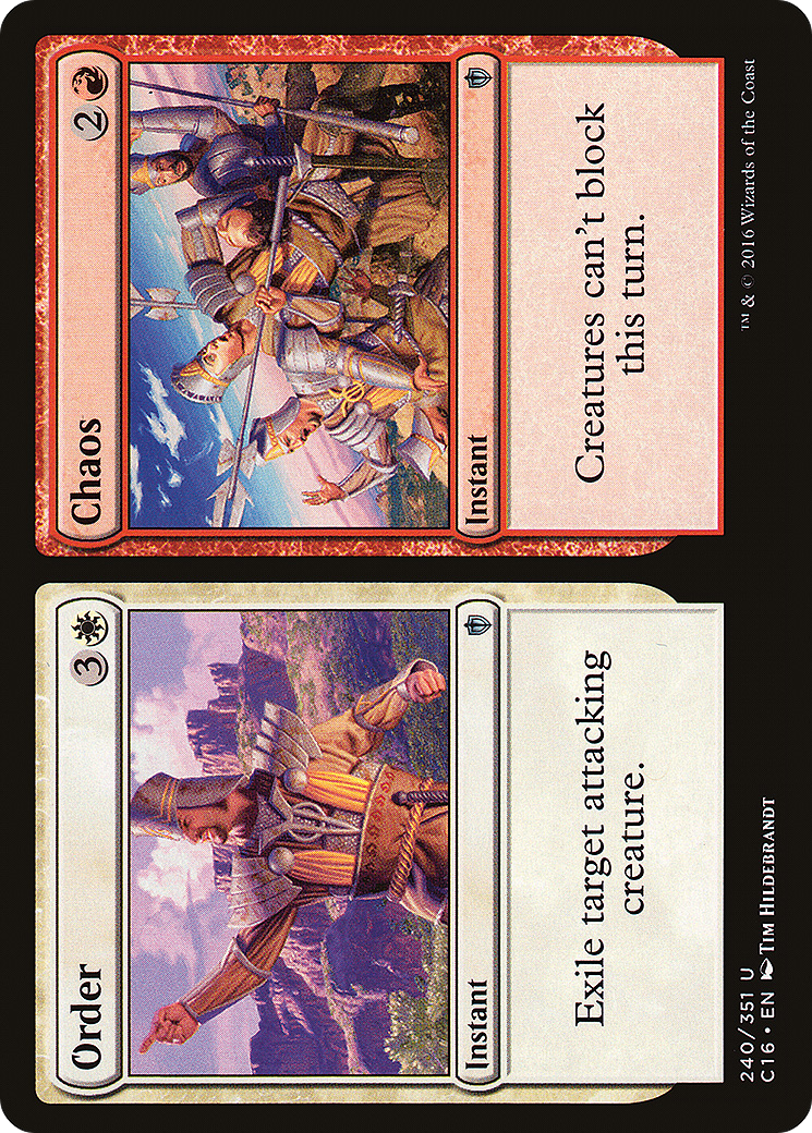 Order // Chaos (C16-240) - Commander 2016 - Premium MTG Single from Wizards of the Coast - Just $0.08! Shop now at Game Crave Tournament Store