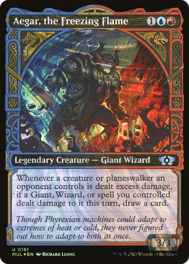 Aegar, the Freezing Flame (MUL-161) - Multiverse Legends: (Showcase) Foil - Premium MTG Single from Wizards of the Coast - Just $0.08! Shop now at Game Crave Tournament Store