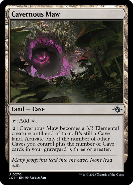 Cavernous Maw (LCI-270) - The Lost Caverns of Ixalan - Premium MTG Single from Wizards of the Coast - Just $0.08! Shop now at Game Crave Tournament Store