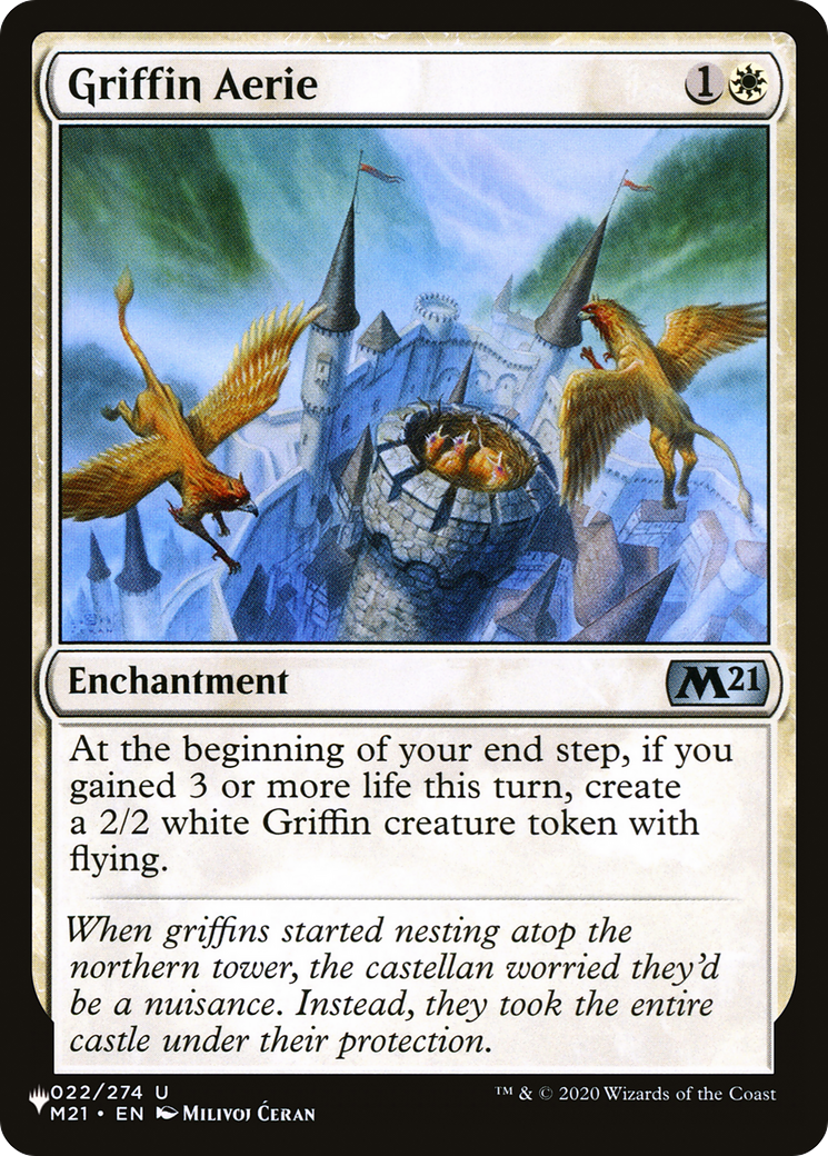 Griffin Aerie (PAGL-017) - Angels: They're Just Like Us but Cooler and with Wings - Premium MTG Single from Wizards of the Coast - Just $0.08! Shop now at Game Crave Tournament Store