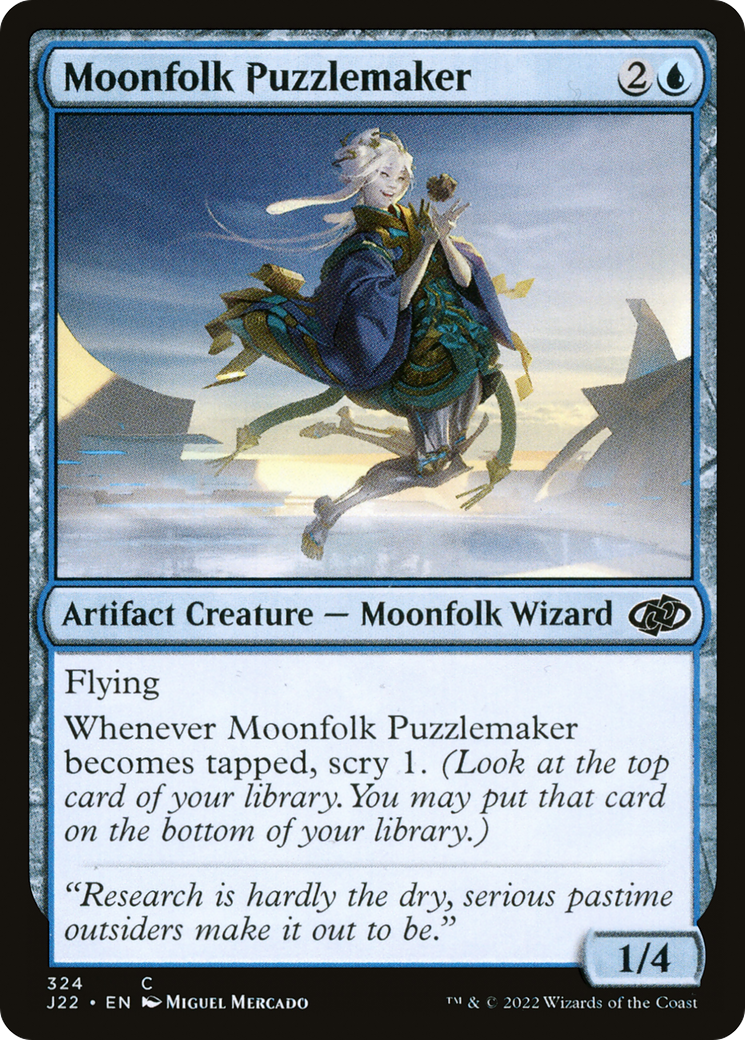 Moonfolk Puzzlemaker (J22-324) - Jumpstart 2022 - Premium MTG Single from Wizards of the Coast - Just $0.25! Shop now at Game Crave Tournament Store