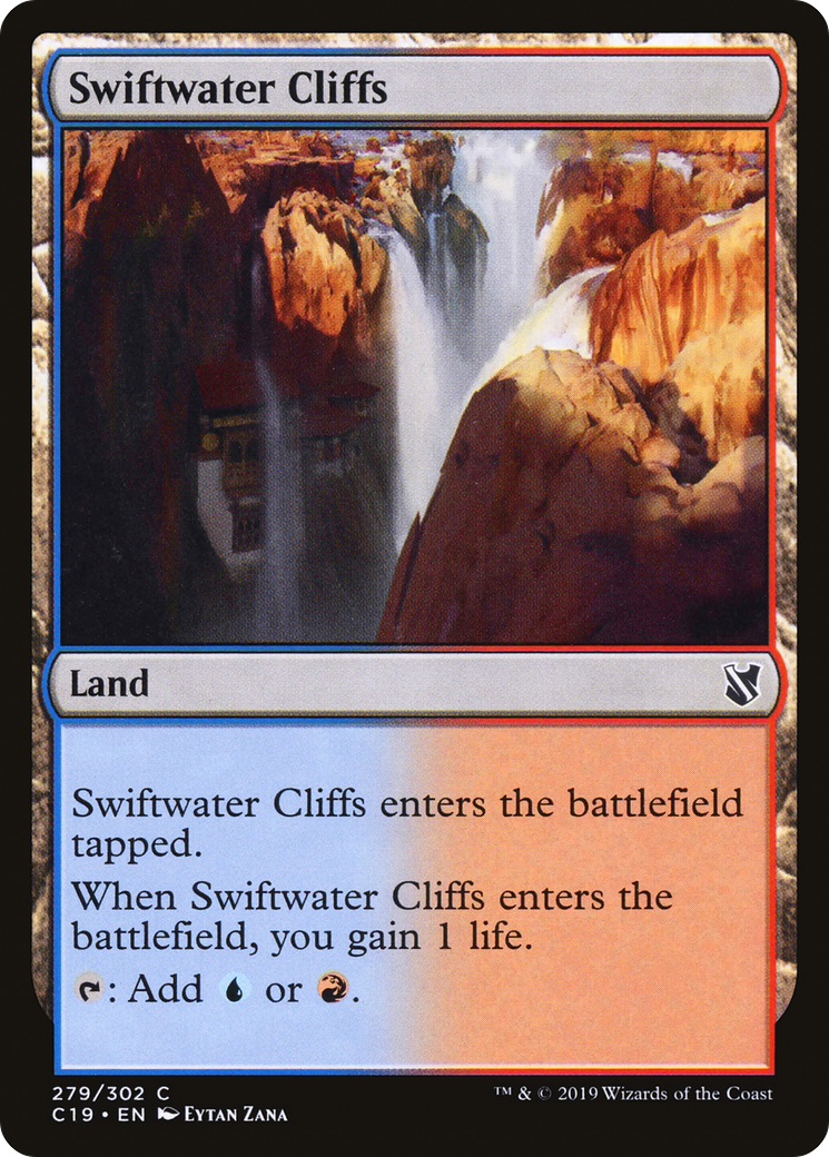 Swiftwater Cliffs (C19-279) - Commander 2019 - Premium MTG Single from Wizards of the Coast - Just $0.25! Shop now at Game Crave Tournament Store