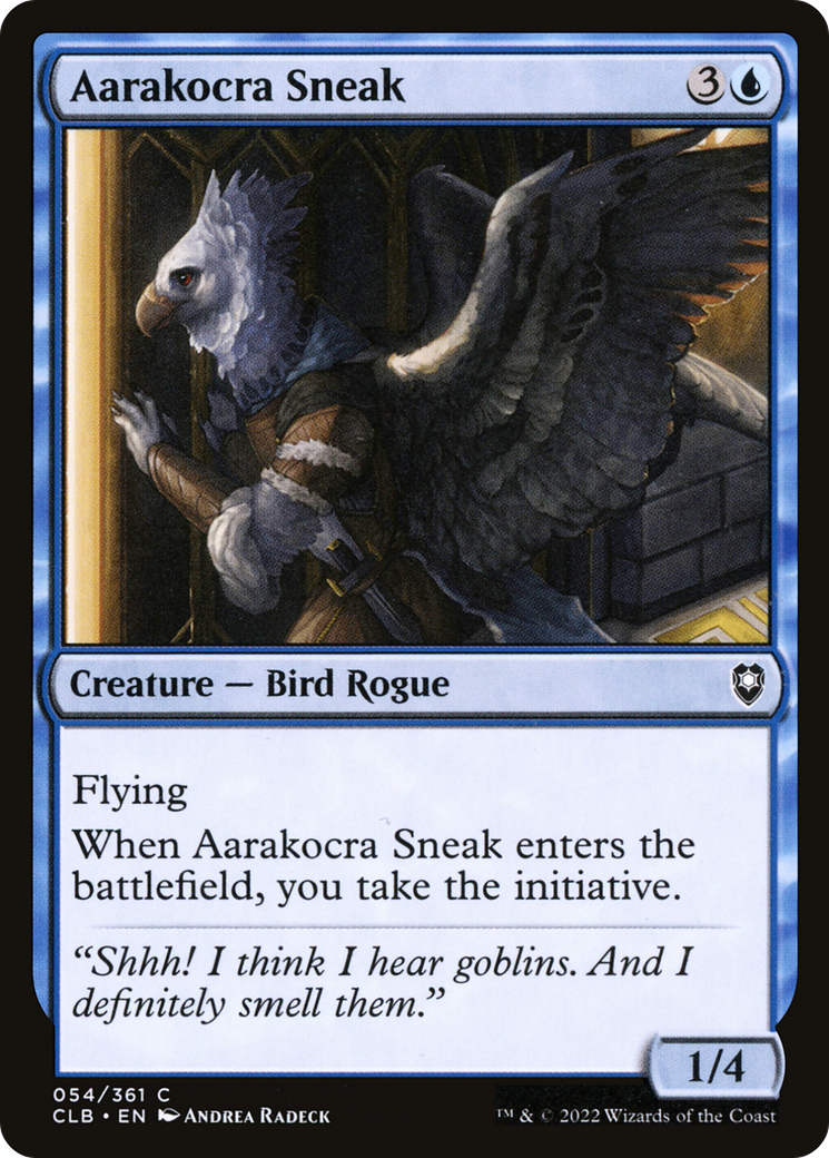 Aarakocra Sneak (CLB-054) - Commander Legends: Battle for Baldur's Gate - Premium MTG Single from Wizards of the Coast - Just $0.08! Shop now at Game Crave Tournament Store