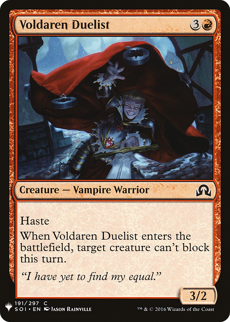Voldaren Duelist (MB1-1099) - Mystery Booster - Premium MTG Single from Wizards of the Coast - Just $0.08! Shop now at Game Crave Tournament Store