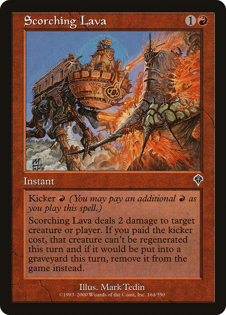 Scorching Lava (INV-164) - Invasion - Premium MTG Single from Wizards of the Coast - Just $0.08! Shop now at Game Crave Tournament Store