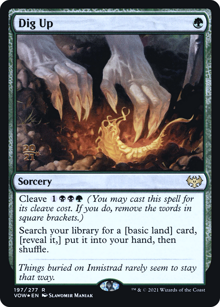 Dig Up (PVOW-197S) - Innistrad: Crimson Vow Promos Foil - Premium MTG Single from Wizards of the Coast - Just $0.31! Shop now at Game Crave Tournament Store