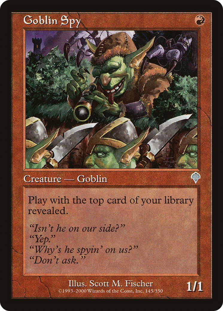 Goblin Spy (INV-145) - Invasion - Premium MTG Single from Wizards of the Coast - Just $0.08! Shop now at Game Crave Tournament Store
