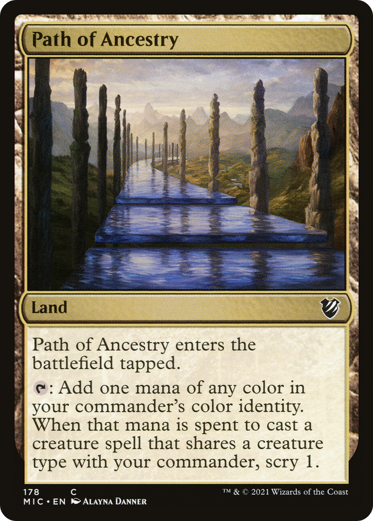 Path of Ancestry (MIC-178) - Midnight Hunt Commander - Premium MTG Single from Wizards of the Coast - Just $0.08! Shop now at Game Crave Tournament Store