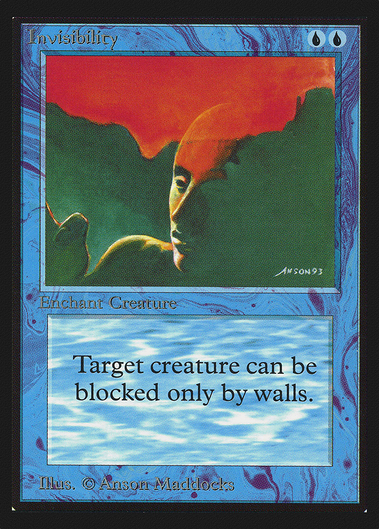 Invisibility (CED-060) - Collectors' Edition - Premium MTG Single from Wizards of the Coast - Just $0.68! Shop now at Game Crave Tournament Store