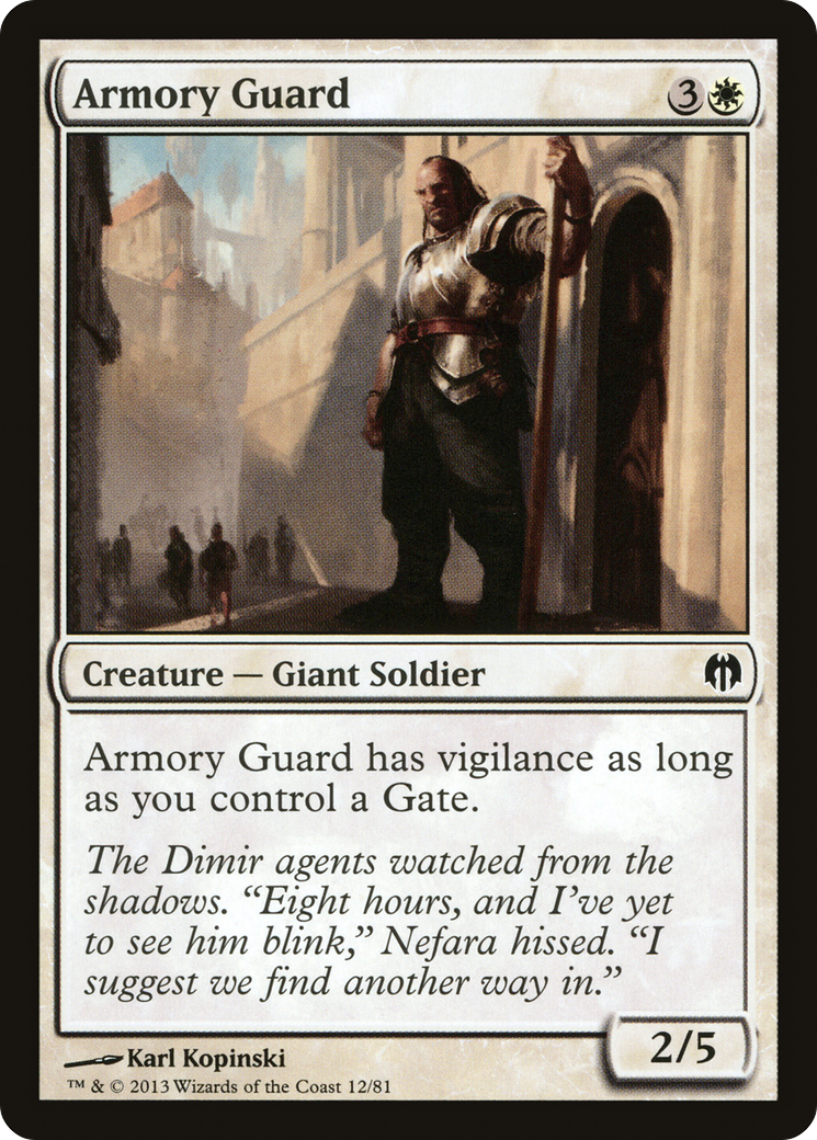 Armory Guard (DDL-012) - Duel Decks: Heroes vs. Monsters - Premium MTG Single from Wizards of the Coast - Just $0.08! Shop now at Game Crave Tournament Store