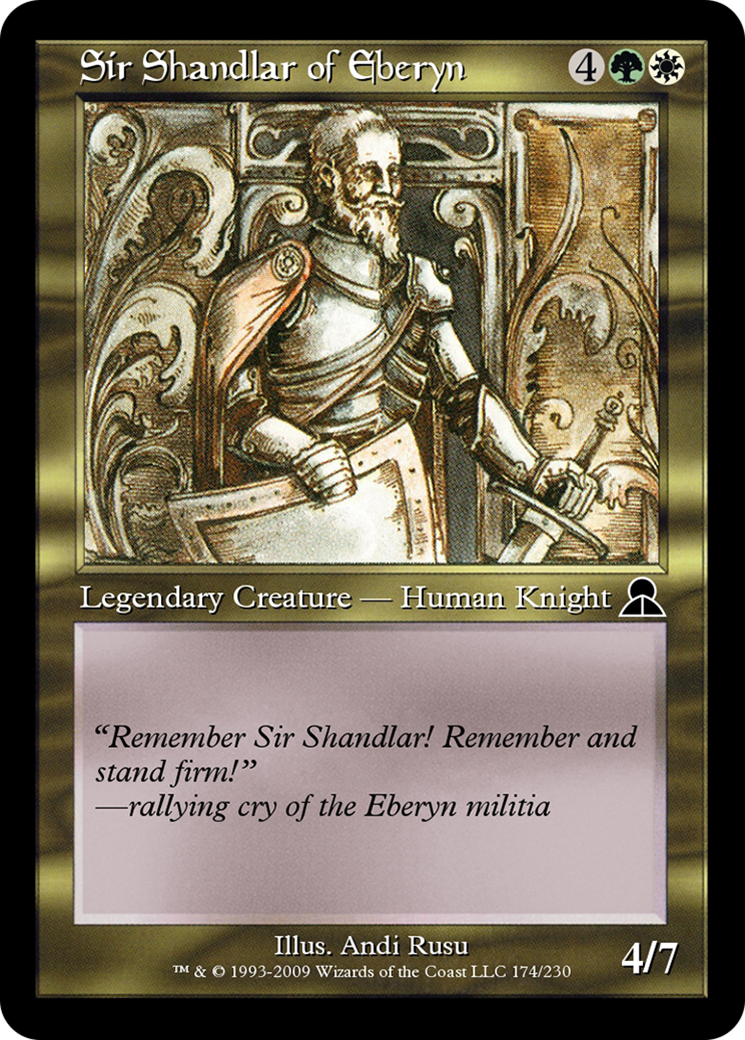 Sir Shandlar of Eberyn (ME3-174) - Masters Edition III - Premium MTG Single from Wizards of the Coast - Just $0! Shop now at Game Crave Tournament Store