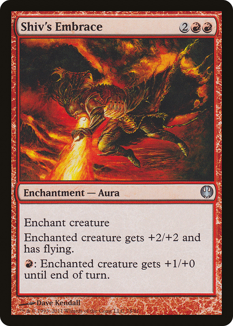 Shiv's Embrace (DDG-074) - Duel Decks: Knights vs. Dragons - Premium MTG Single from Wizards of the Coast - Just $0.08! Shop now at Game Crave Tournament Store