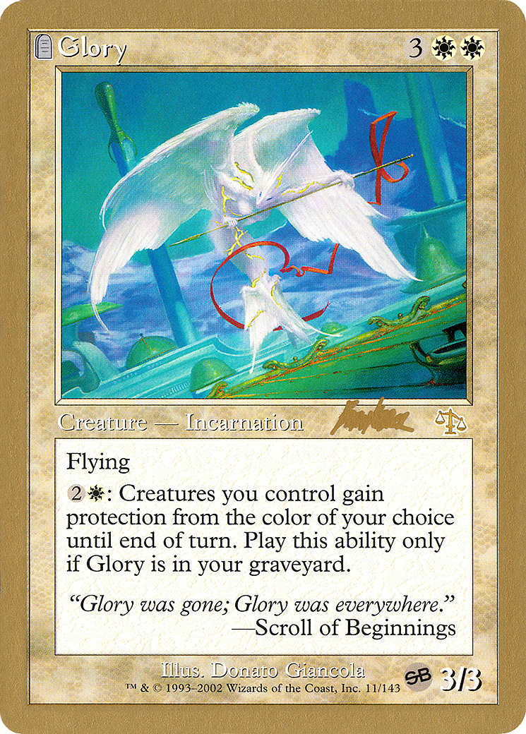 Glory (WC02-BK11SB) - World Championship Decks 2002 - Premium MTG Single from Wizards of the Coast - Just $0.11! Shop now at Game Crave Tournament Store
