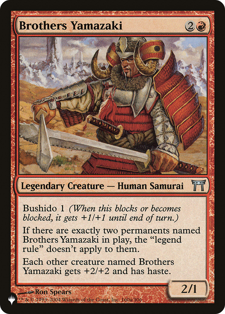 Brothers Yamazaki (PLIST-125) - The List - Premium MTG Single from Wizards of the Coast - Just $0.08! Shop now at Game Crave Tournament Store