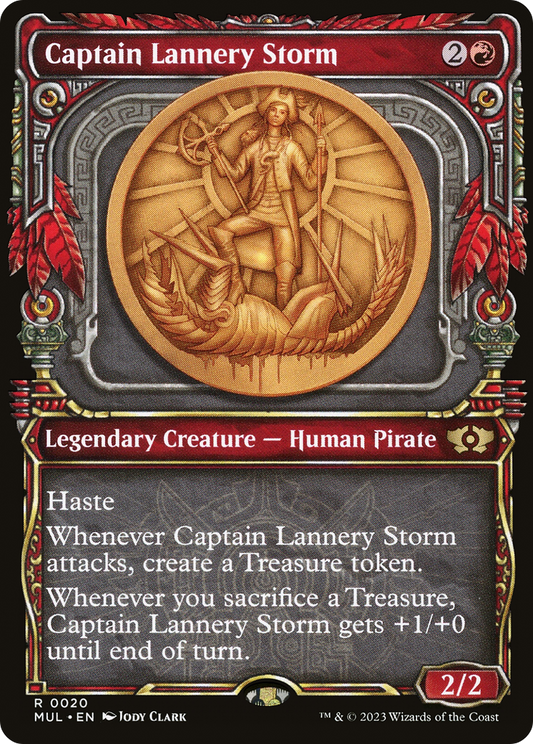 Captain Lannery Storm (MUL-020) - Multiverse Legends: (Showcase) Foil - Premium MTG Single from Wizards of the Coast - Just $0.25! Shop now at Game Crave Tournament Store