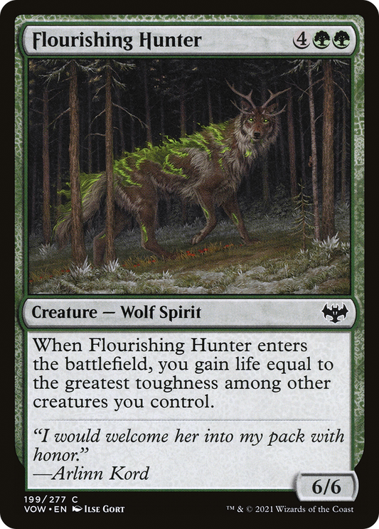 Flourishing Hunter (VOW-199) - Innistrad: Crimson Vow - Premium MTG Single from Wizards of the Coast - Just $0.08! Shop now at Game Crave Tournament Store