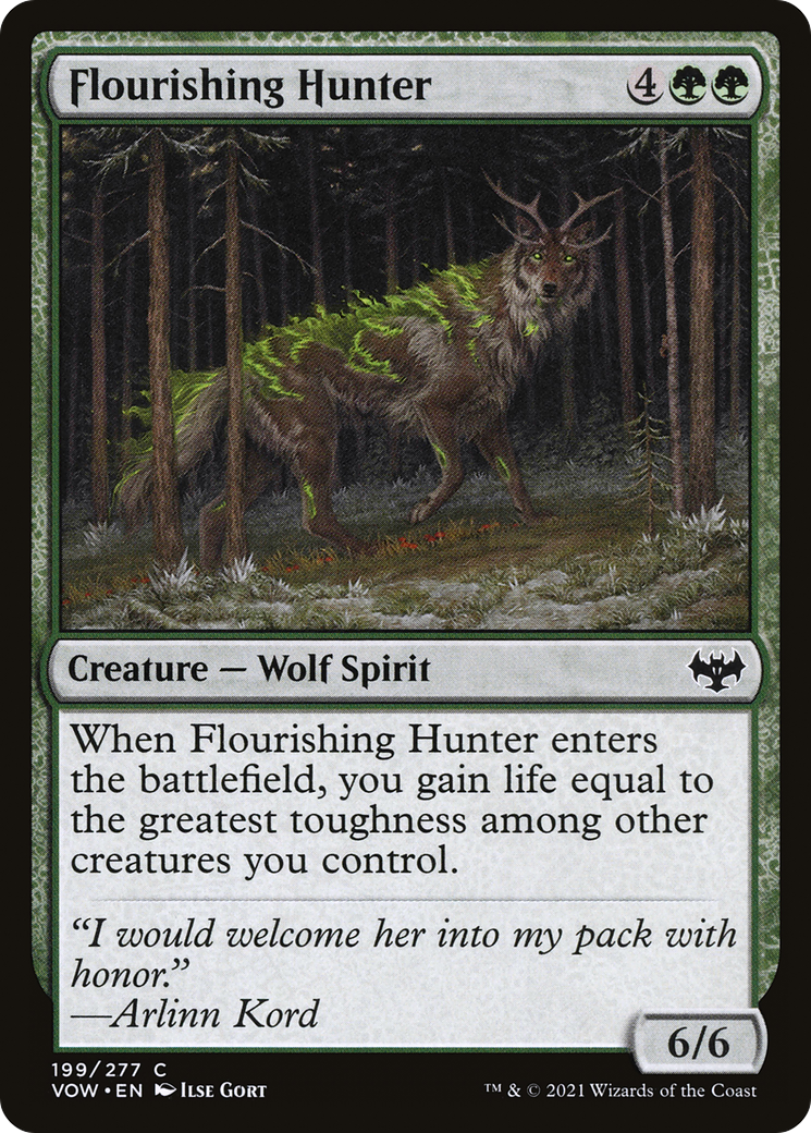 Flourishing Hunter (VOW-199) - Innistrad: Crimson Vow Foil - Premium MTG Single from Wizards of the Coast - Just $0.08! Shop now at Game Crave Tournament Store