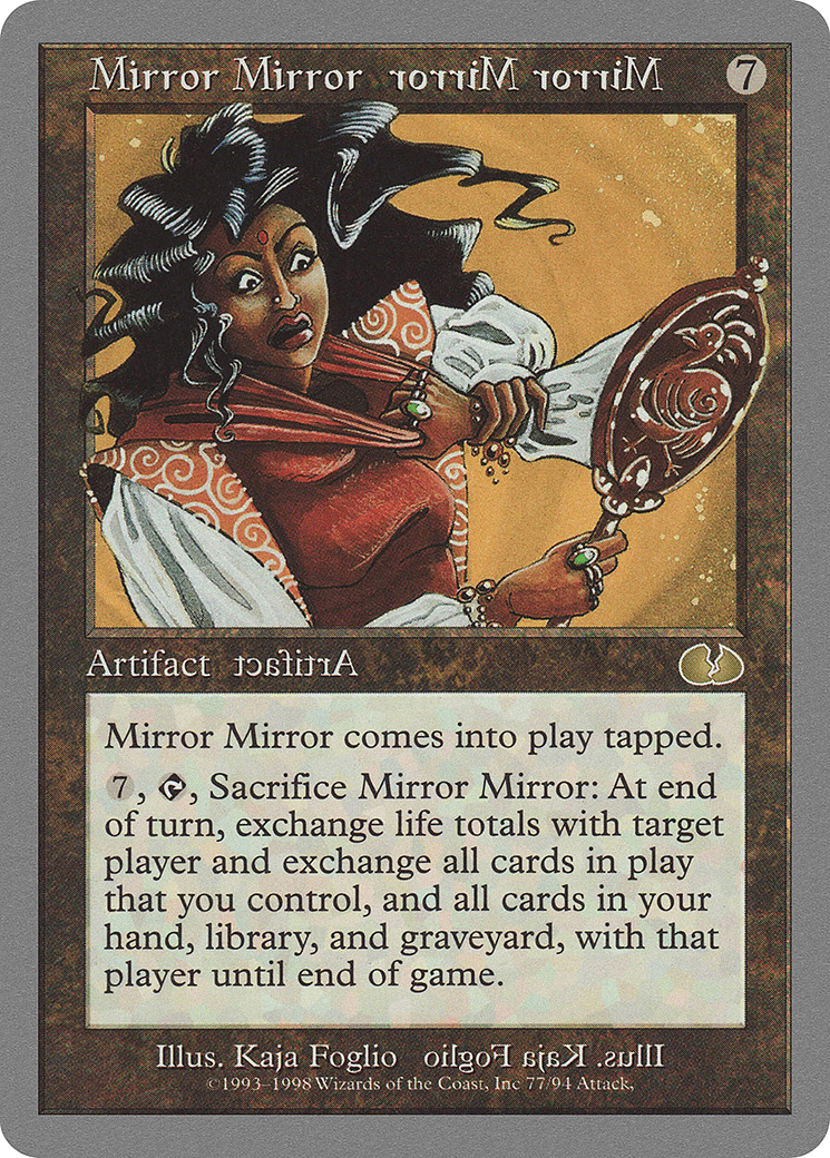 Mirror Mirror (UGL-077) - Unglued - Premium MTG Single from Wizards of the Coast - Just $0.26! Shop now at Game Crave Tournament Store