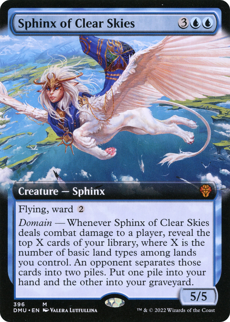 Sphinx of Clear Skies (DMU-396) - Dominaria United: (Extended Art) Foil - Premium MTG Single from Wizards of the Coast - Just $0.08! Shop now at Game Crave Tournament Store