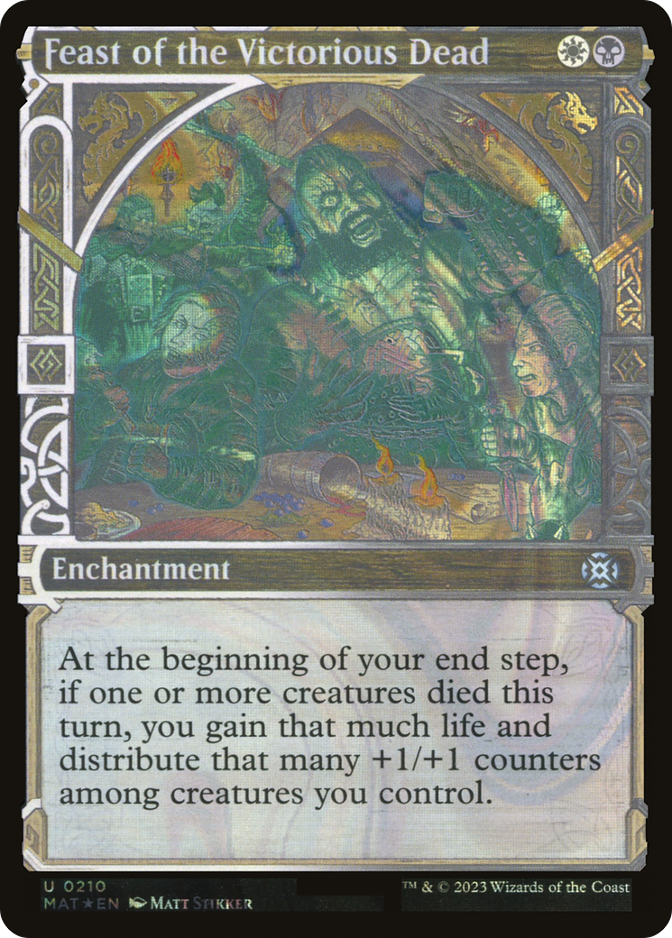 Feast of the Victorious Dead (MAT-210) - March of the Machine: The Aftermath: (Showcase) Foil - Premium MTG Single from Wizards of the Coast - Just $0.66! Shop now at Game Crave Tournament Store