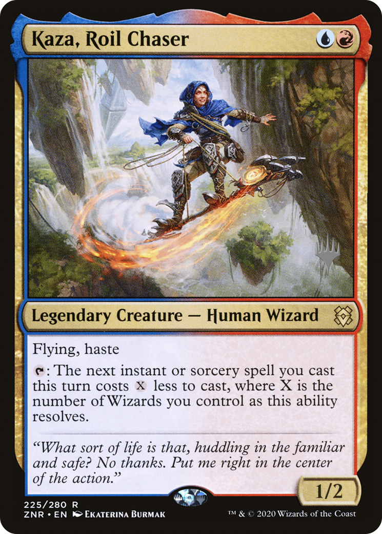 Kaza, Roil Chaser (PZNR-225P) - Zendikar Rising Promos - Premium MTG Single from Wizards of the Coast - Just $0.08! Shop now at Game Crave Tournament Store
