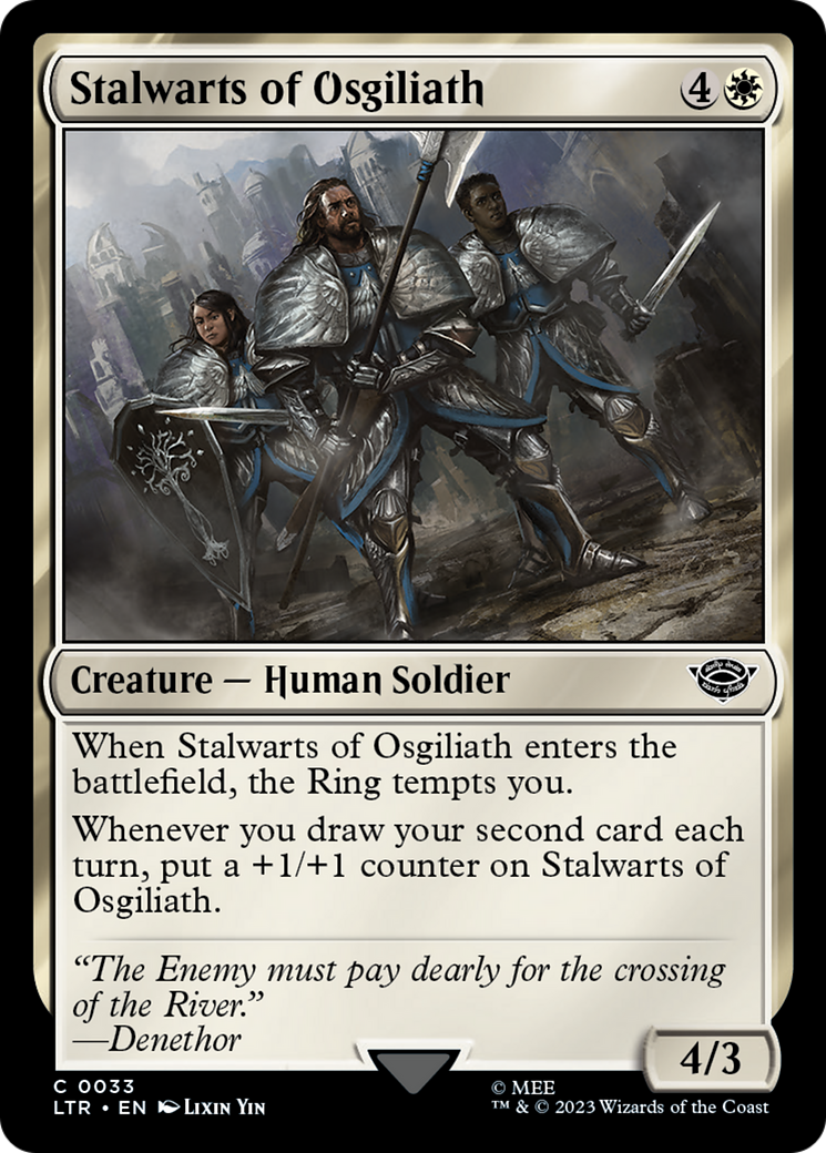 Stalwarts of Osgiliath (LTR-033) - The Lord of the Rings: Tales of Middle-earth - Premium MTG Single from Wizards of the Coast - Just $0.08! Shop now at Game Crave Tournament Store