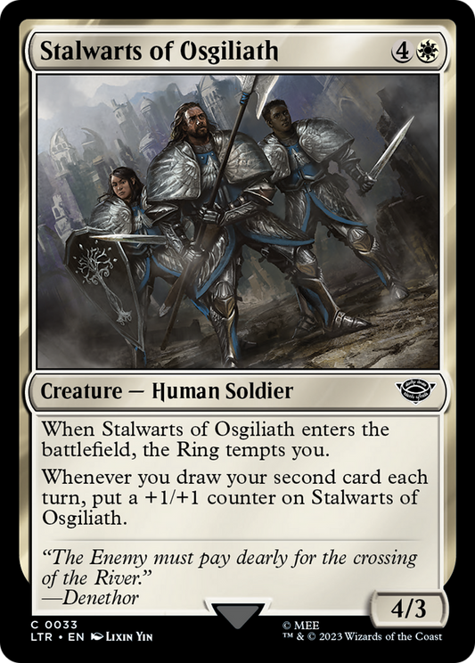 Stalwarts of Osgiliath (LTR-033) - The Lord of the Rings: Tales of Middle-earth - Premium MTG Single from Wizards of the Coast - Just $0.08! Shop now at Game Crave Tournament Store