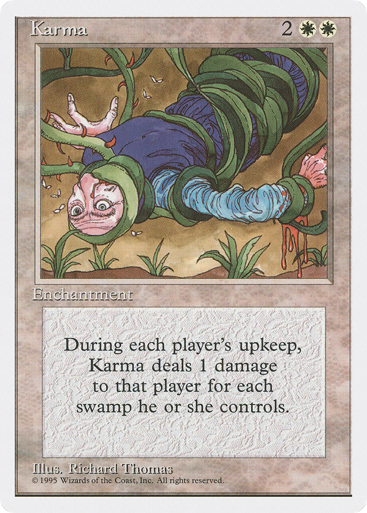 Karma (4ED-032) - Fourth Edition - Premium MTG Single from Wizards of the Coast - Just $0.08! Shop now at Game Crave Tournament Store