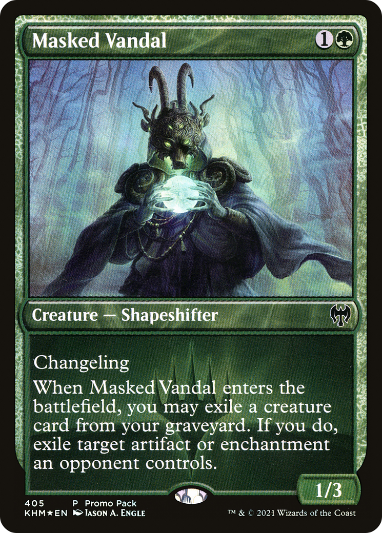 Masked Vandal (KHM-405) - Kaldheim - Premium MTG Single from Wizards of the Coast - Just $7.23! Shop now at Game Crave Tournament Store