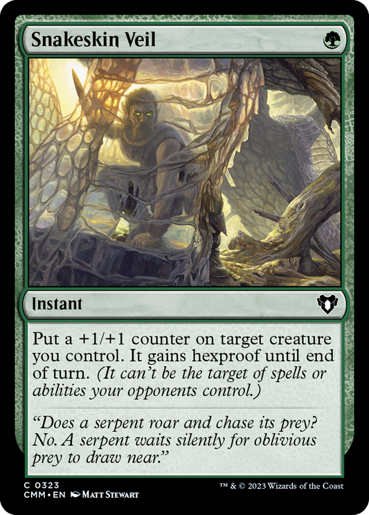 Snakeskin Veil (CMM-323) - Commander Masters - Premium MTG Single from Wizards of the Coast - Just $0.08! Shop now at Game Crave Tournament Store