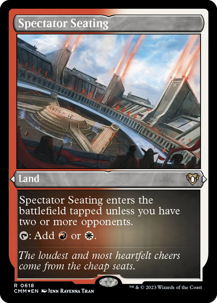 Spectator Seating (CMM-618) - Commander Masters Etched Foil - Premium MTG Single from Wizards of the Coast - Just $4.61! Shop now at Game Crave Tournament Store
