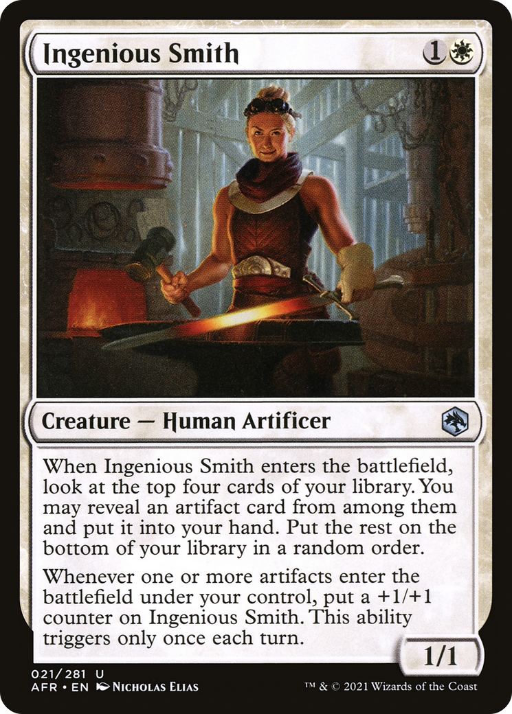 Ingenious Smith (AFR-021) - Adventures in the Forgotten Realms Foil - Premium MTG Single from Wizards of the Coast - Just $0.25! Shop now at Game Crave Tournament Store