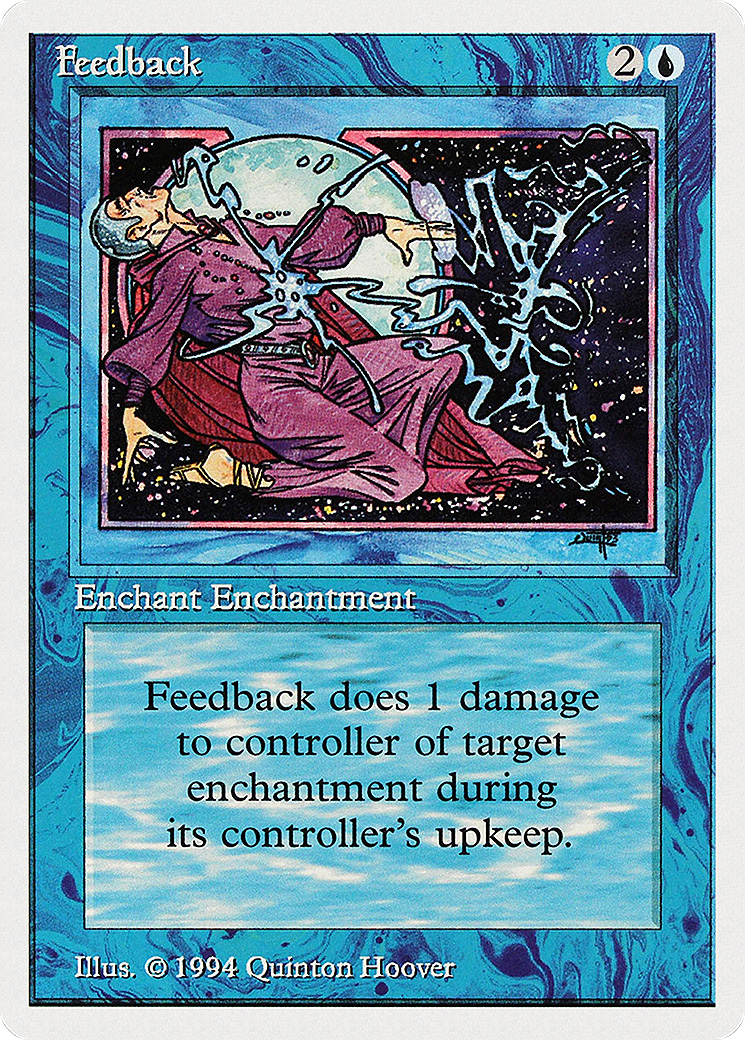 Feedback (SUM-058) - Summer Magic / Edgar - Premium MTG Single from Wizards of the Coast - Just $0.08! Shop now at Game Crave Tournament Store